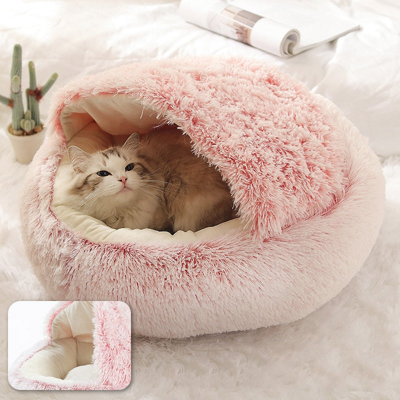 Round Plush Bed