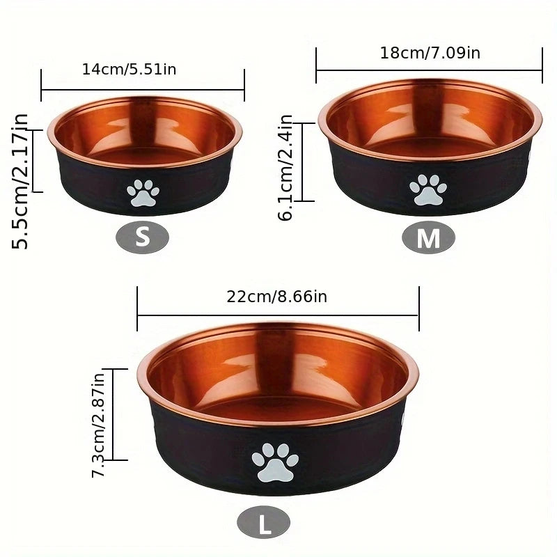 Steel Bowls, Non-Slip