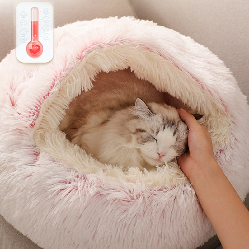 Round Plush Bed